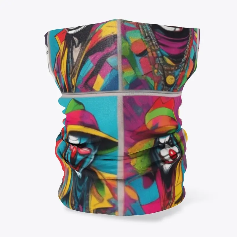 Neck Gaiter (Ninja Clowns No. 2)