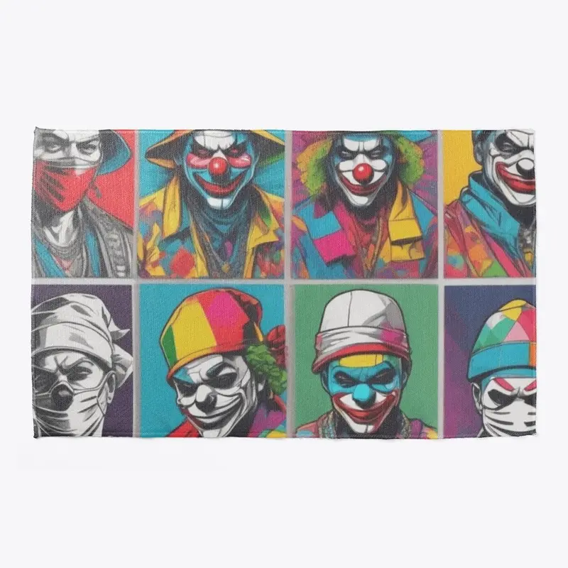 Welcome mat - (Ninja Clowns No. 2)